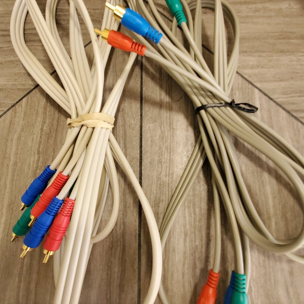 Two NEW 10-ft RCA Component Video/Audio Cables